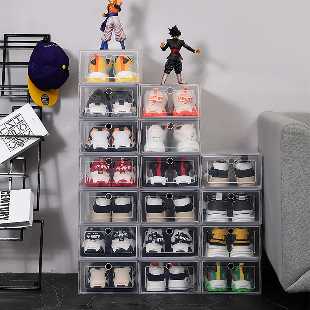 Lot de 6 Boites de Rangement Chaussure Transparante