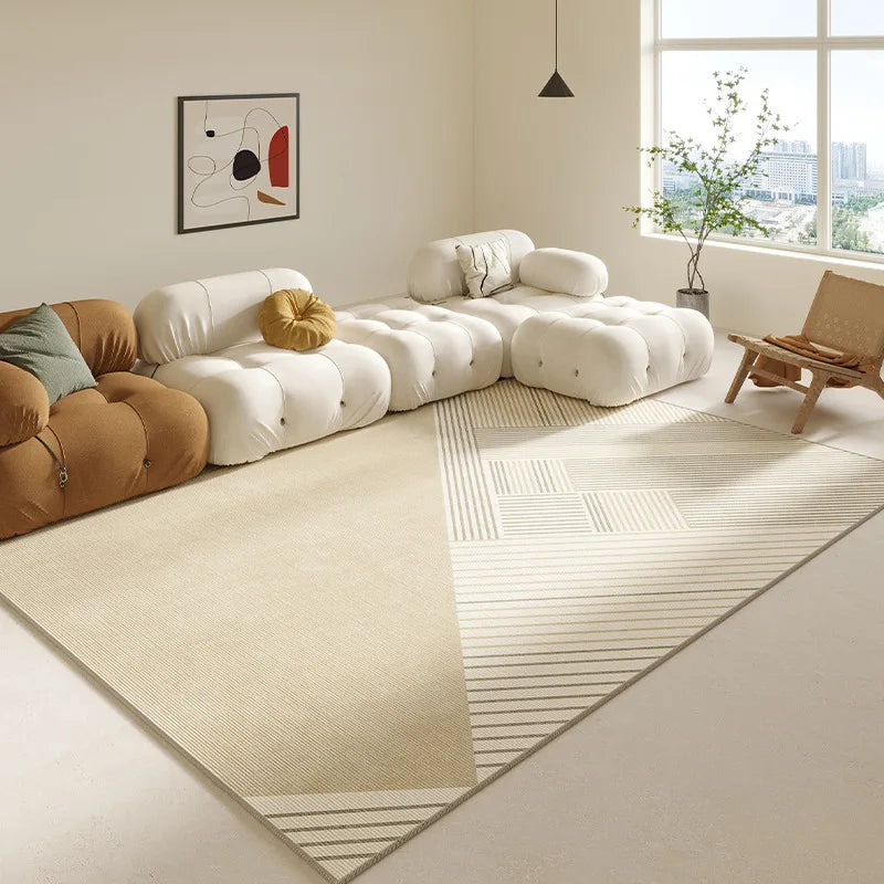 Tapis Moderne Géométrique Lignes Continues