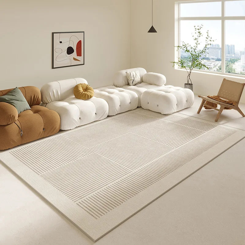 Tapis Moderne Géométrique Lignes Continues