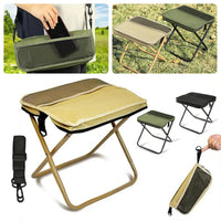 Tabouret Pliant Portable avec Sac de Rangement Intégré