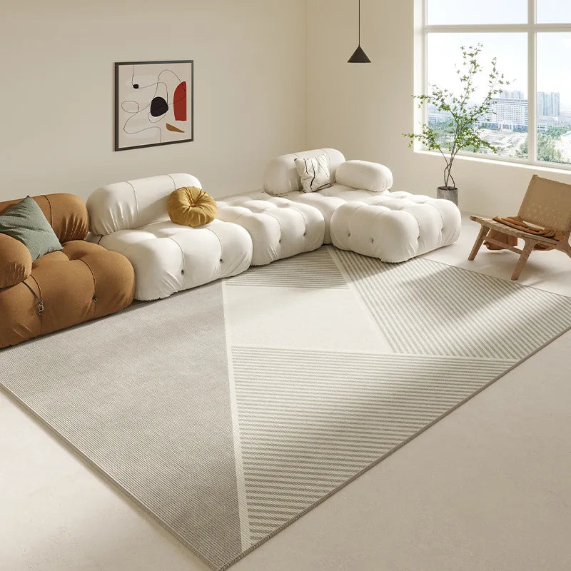 Tapis Moderne Géométrique Lignes Continues