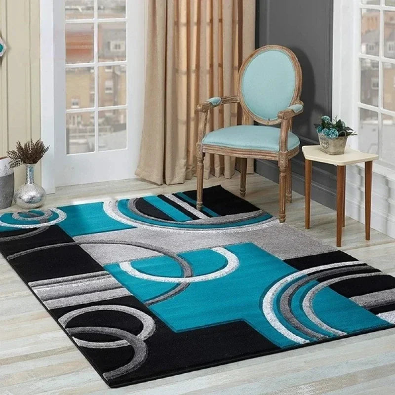 Tapis Design Géométrique Motif Ronds