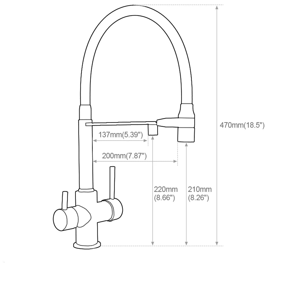 Robinet Cuisine Légèrement Flexible