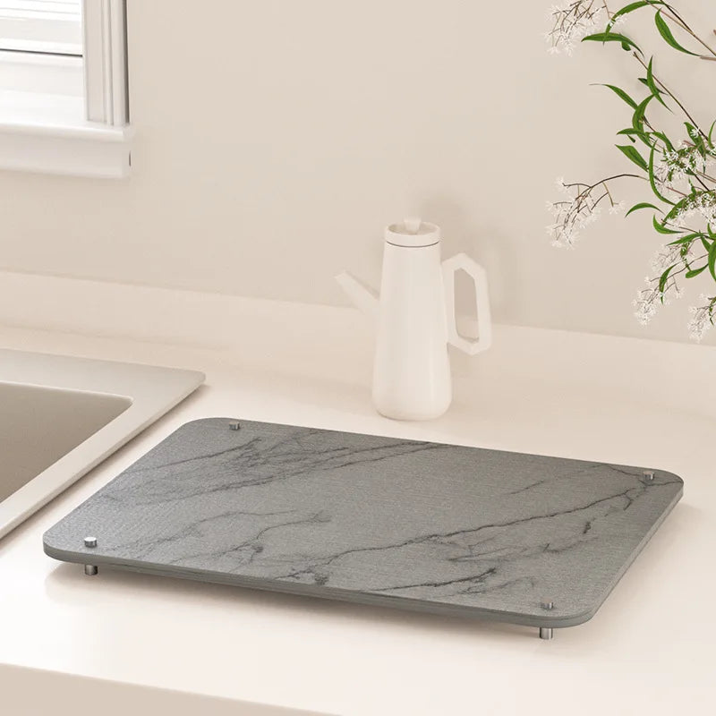 Tapis de Séchage Vaisselle en Pierre Terre de Diatomée