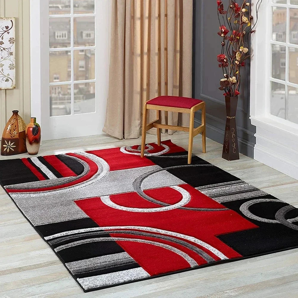 Tapis Design Géométrique Motif Ronds