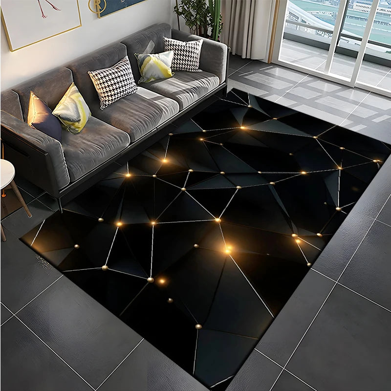 Tapis Gamer de Sol 3D Géométrique