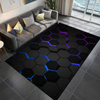 Tapis Gamer de Sol 3D Géométrique