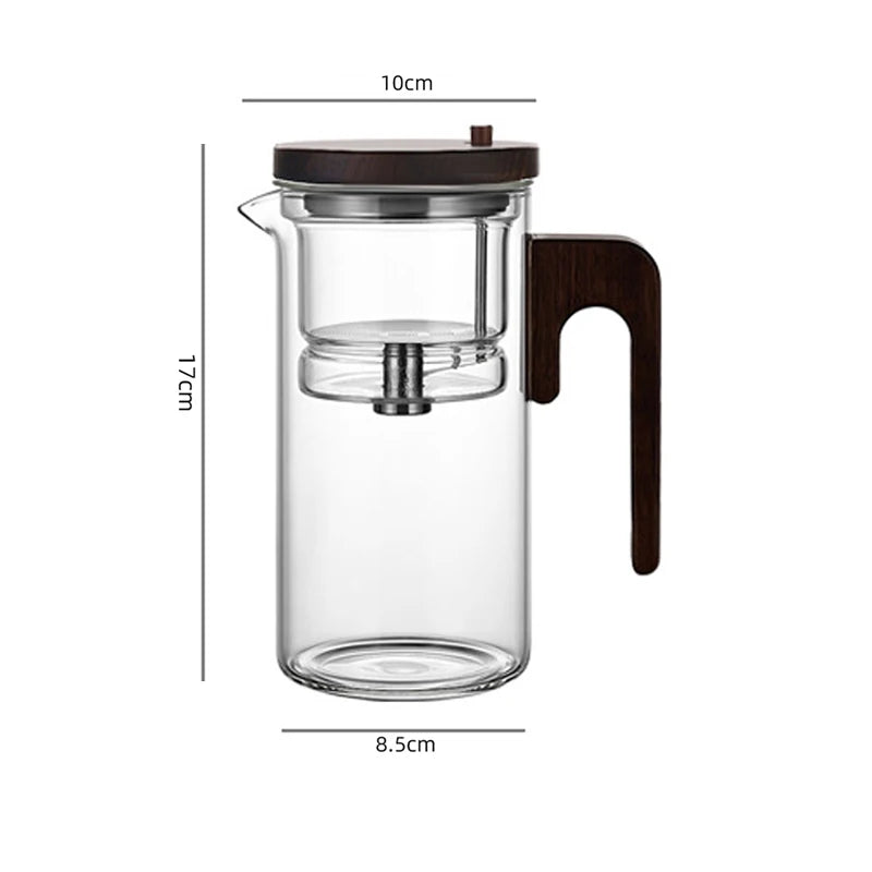 Théière en Verre avec Infuseur et Bouton