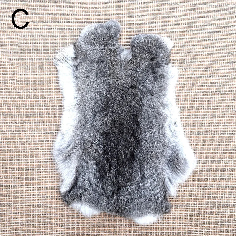 Petit Tapis en Fausse Fourrure Forme Irrégulière 36x23 cm