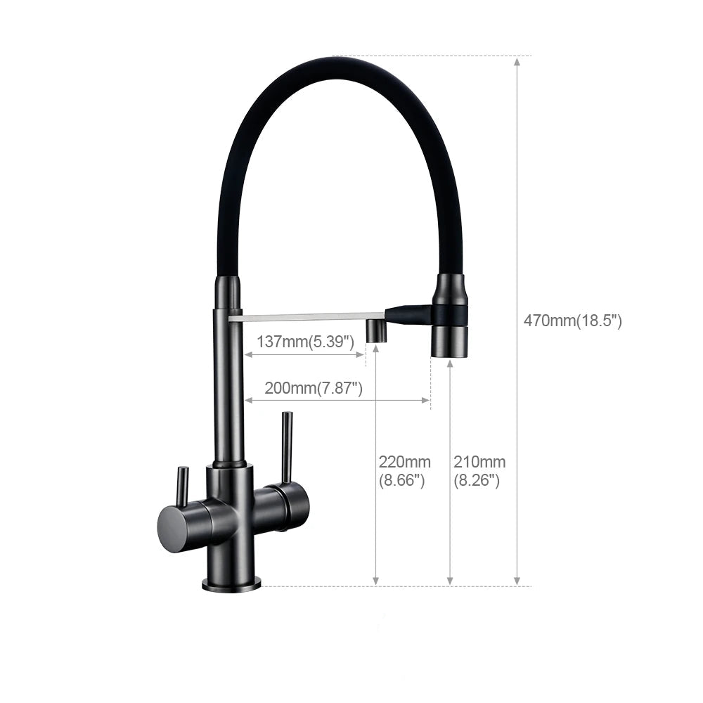 Robinet Cuisine Légèrement Flexible