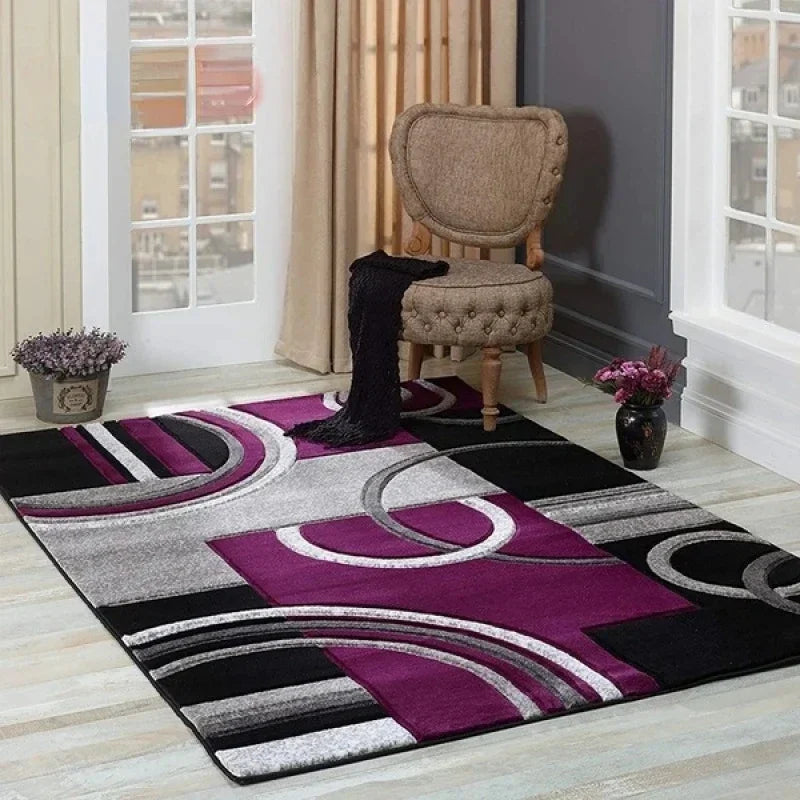 Tapis Design Géométrique Motif Ronds