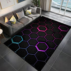 Tapis Gamer de Sol 3D Géométrique