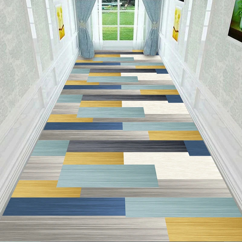 Tapis de Couloir Long Géométrique