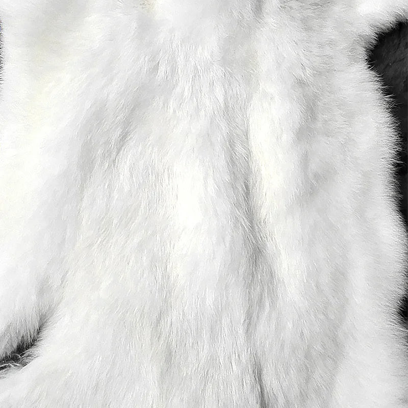 Petit Tapis en Fausse Fourrure Forme Irrégulière 36x23 cm