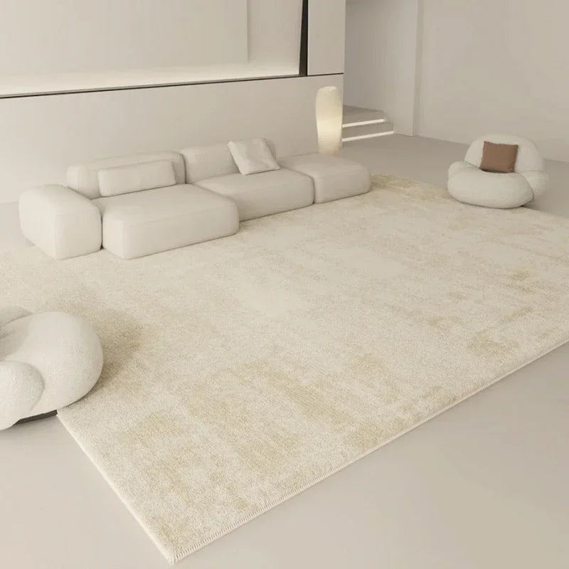 Tapis de Salon Beige Doux Style Scandinave