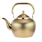 Théière en Acier Inoxydable Martelé avec Filtre 1,2L