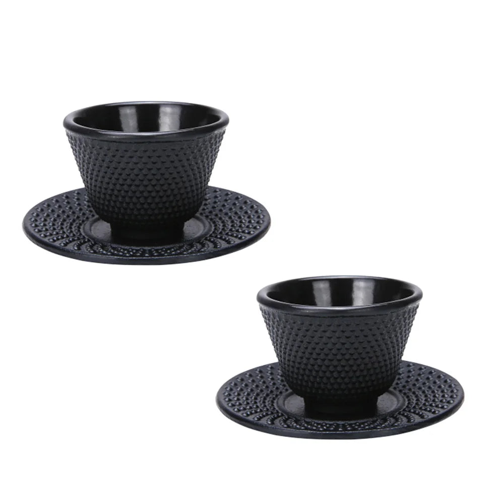 Théière Japonaise en Fonte Noire Fleurs de Cerisier