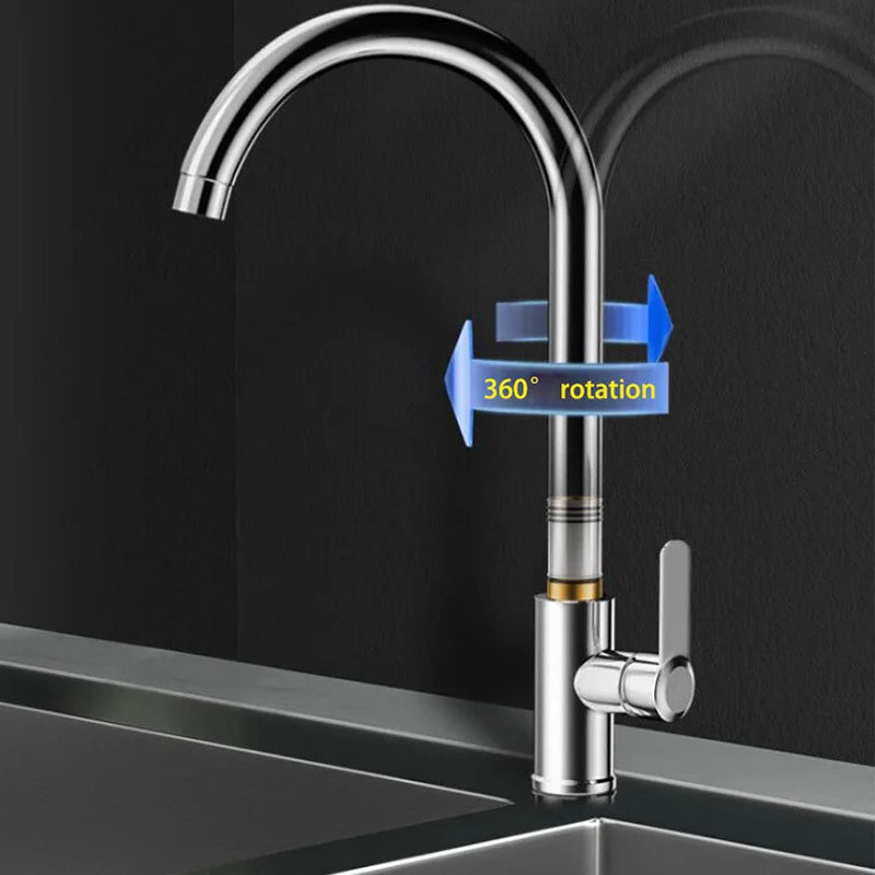 Mitigeur de Cuisine Classique Chromé à Bec Orientable 360°