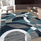 Tapis Design Géométrique Motif Ronds