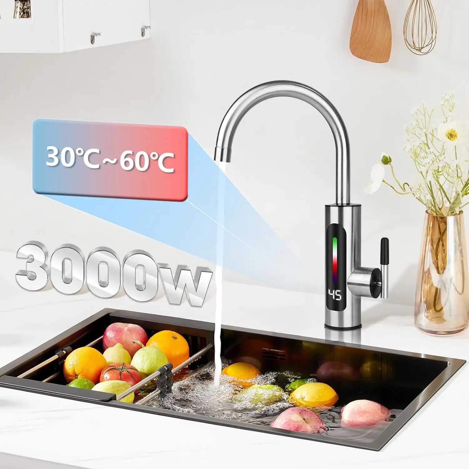 Robinet qui Chauffe l'Eau Col de Cygne