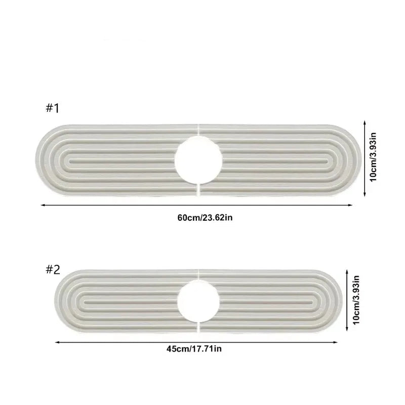 Tapis de Robinet en Diatomite à Séchage Rapide