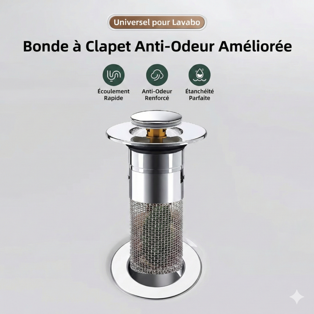 Bonde de Lavabo Clic Clac Universel