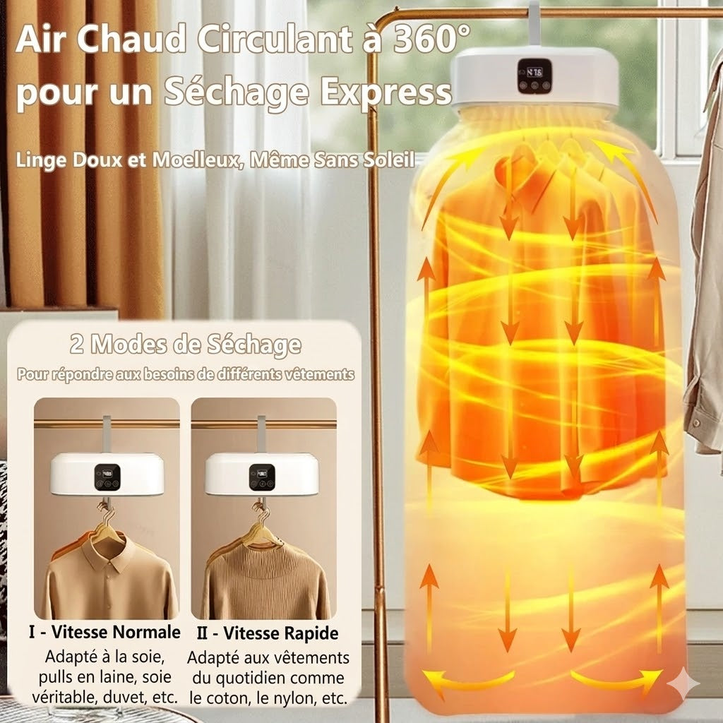 Seche Linge Electrique Portable