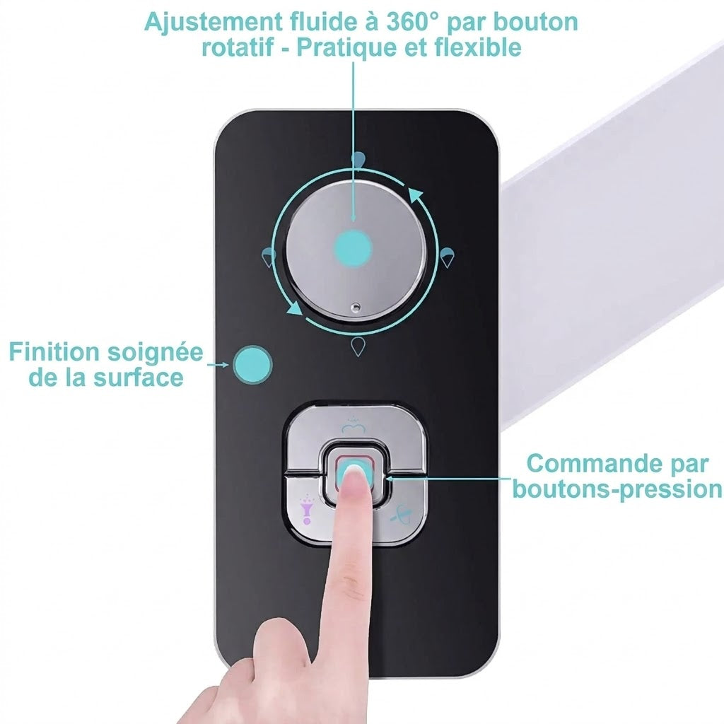 Kit Bidet WC Adaptable Noir