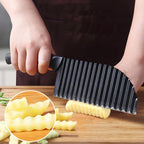Couteau Frite Ondulé