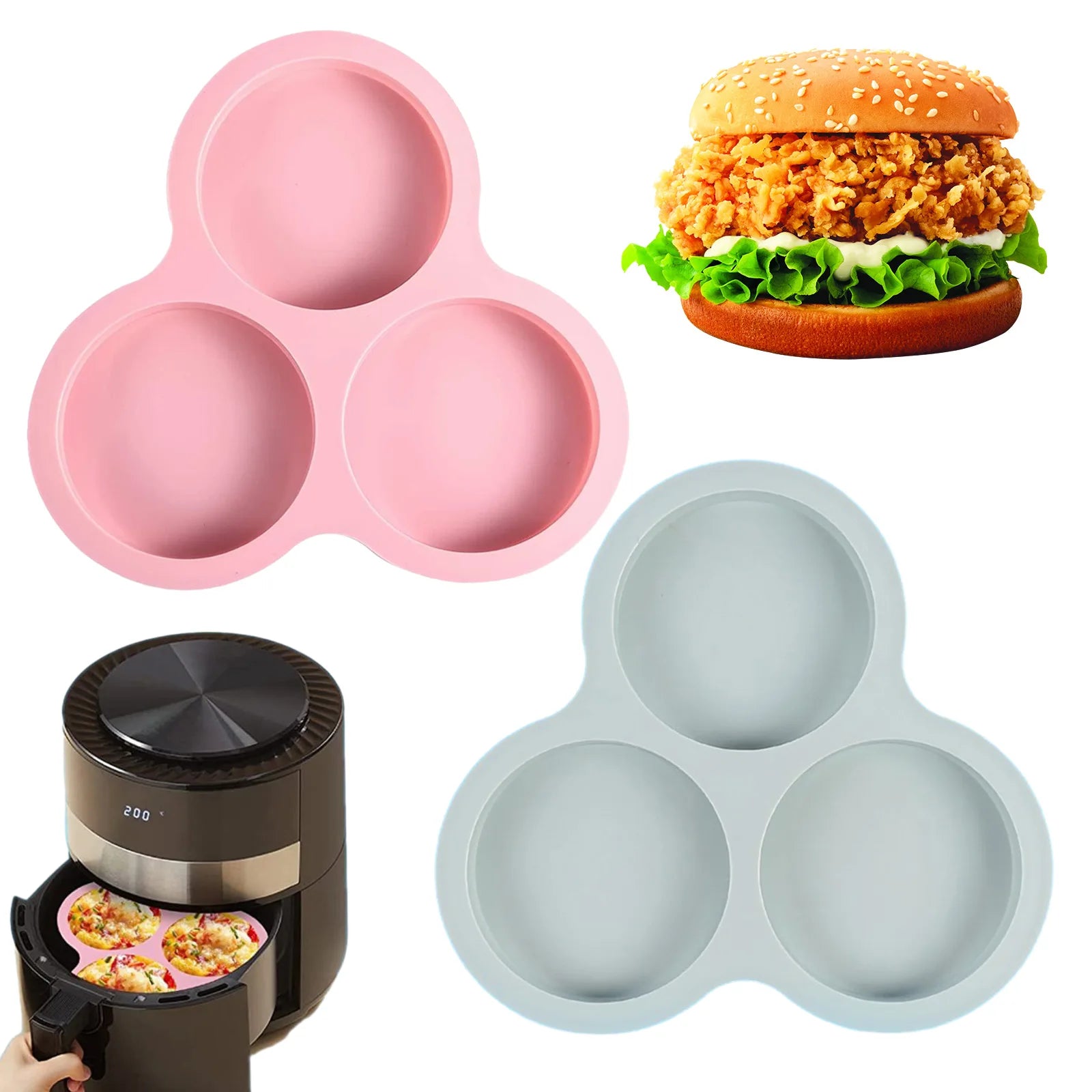 Moule Rond en Silicone Air Fryer
