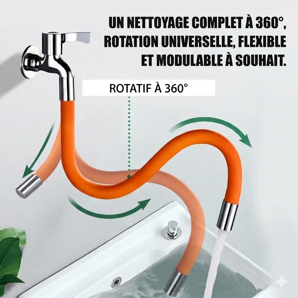 Rallonge Robinet Flexible en Silicone 360°