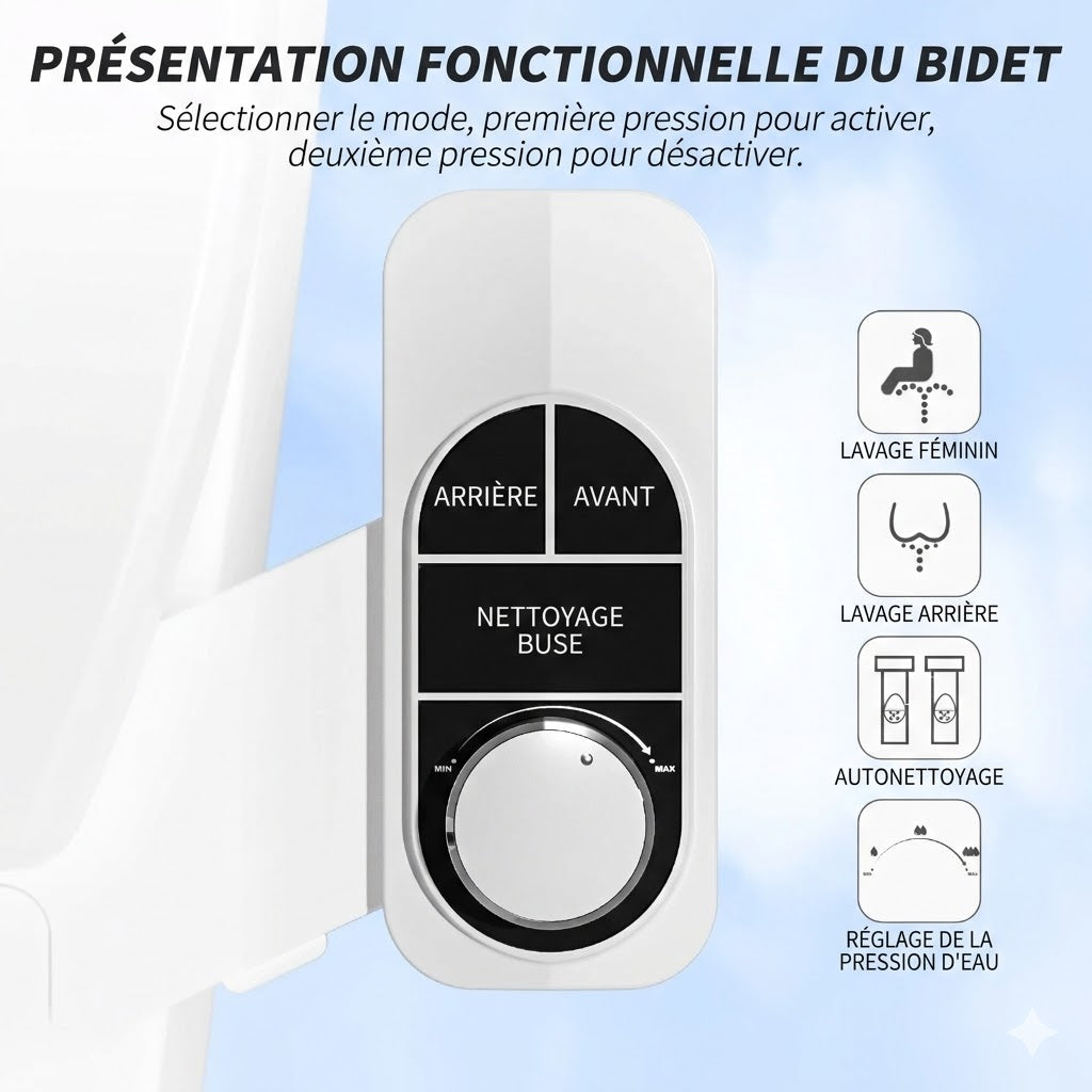 Kit Douchette Intime Auto-Nettoyante WC
