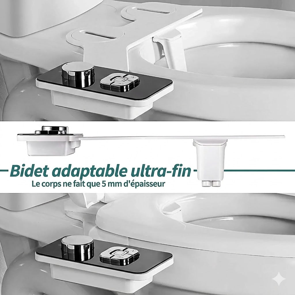 Kit Bidet WC Adaptable Noir