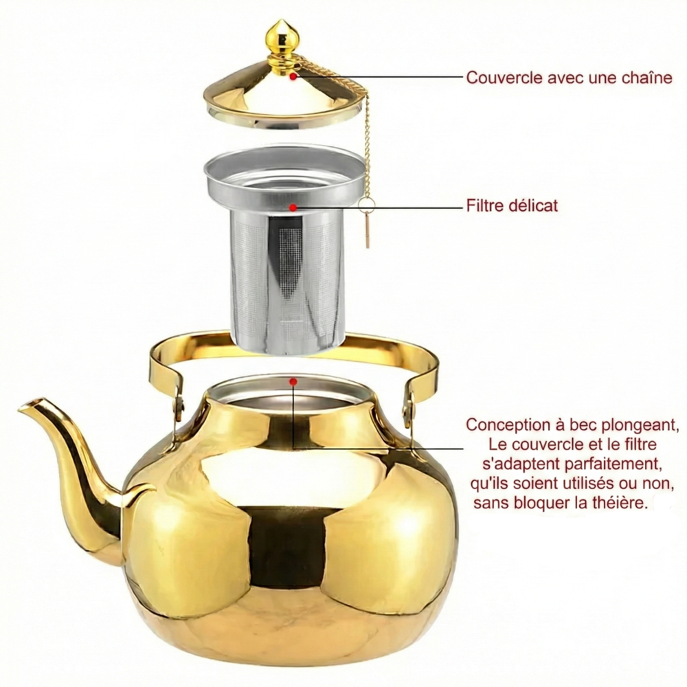 Théière Orientale en Inox